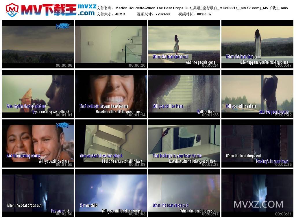 Marlon Roudette-When The Beat Drops Out_英语_流行歌曲_MC802217